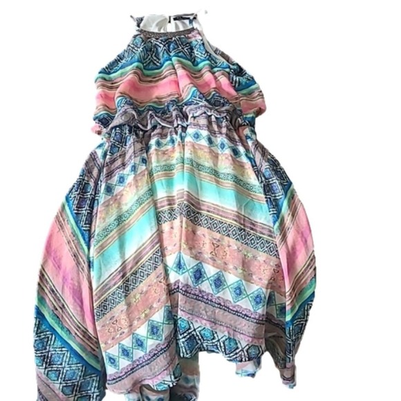 As u Wish Sleeveless Muti Colored‎ Dress. Size Small. - Picture 1 of 4